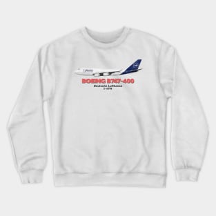 Boeing B747-400 - Deutsche Lufthansa Crewneck Sweatshirt